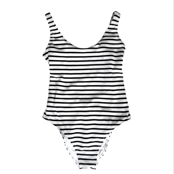 Abercrombie & Fitch Other - Abercrombie & Fitch Striped One Piece Swimsuit Size Small Black & White Nautical
